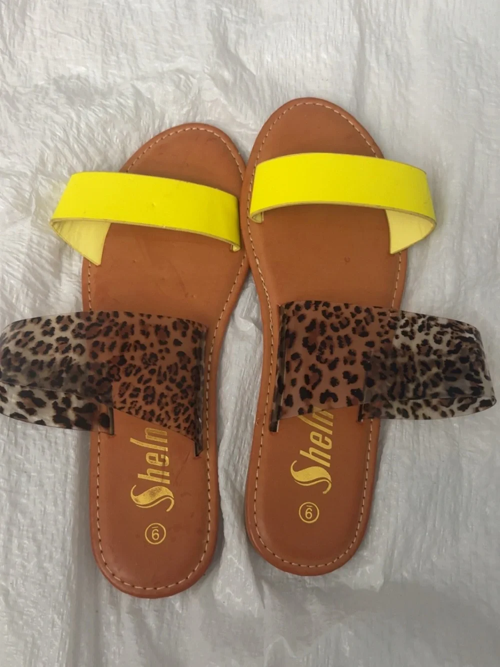 Women’s Leopard Print Block Heel Sandals - Brown
